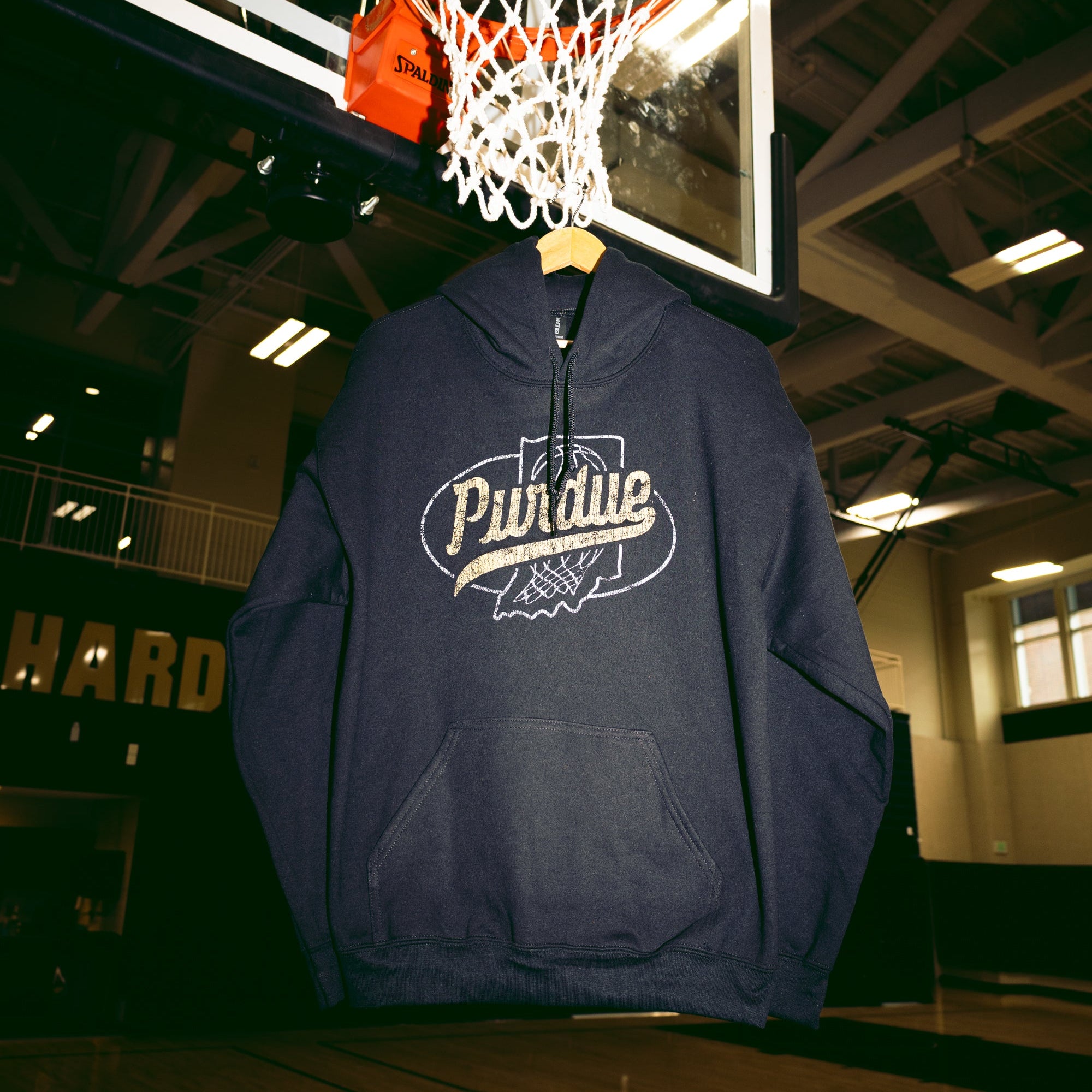"In 49 States It's Just Basketball" Black Hoodie