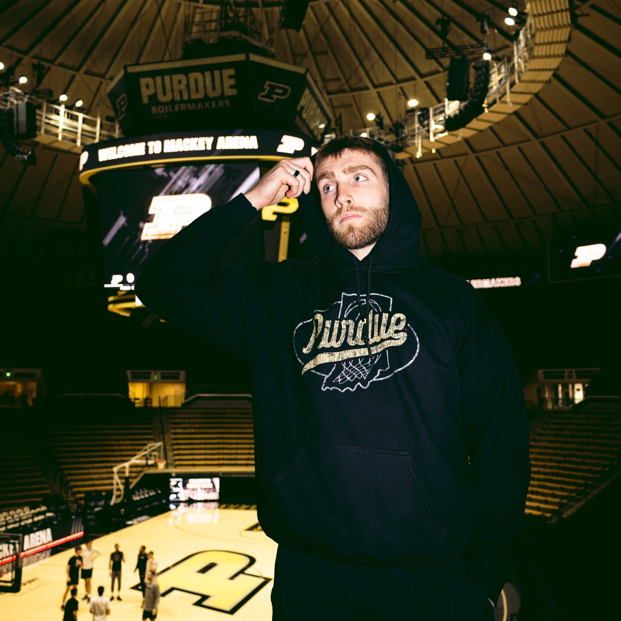 "In 49 States It's Just Basketball" Black Hoodie