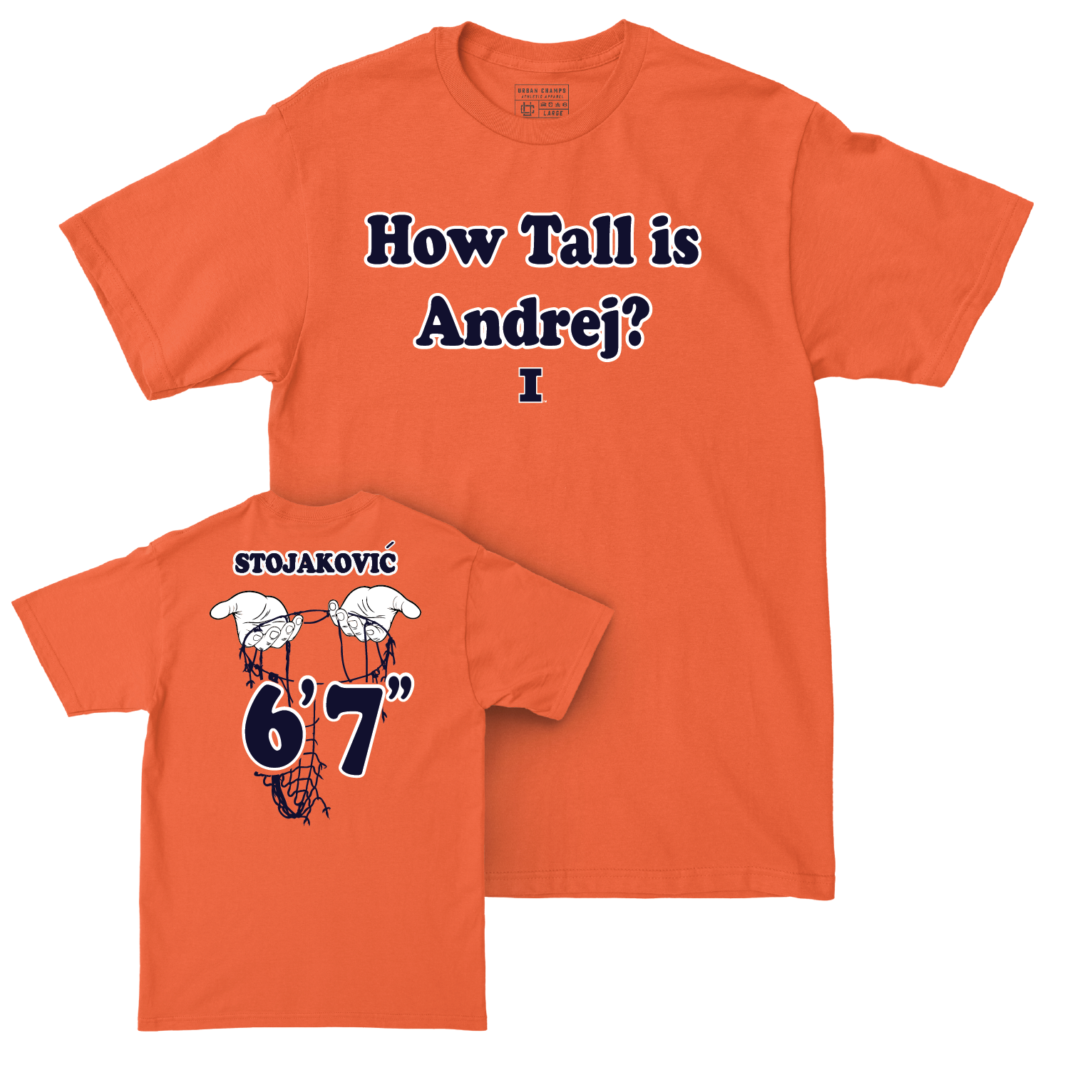 EXCLUSIVE RELEASE: Andrej Stojakovic "67" Orange Tee