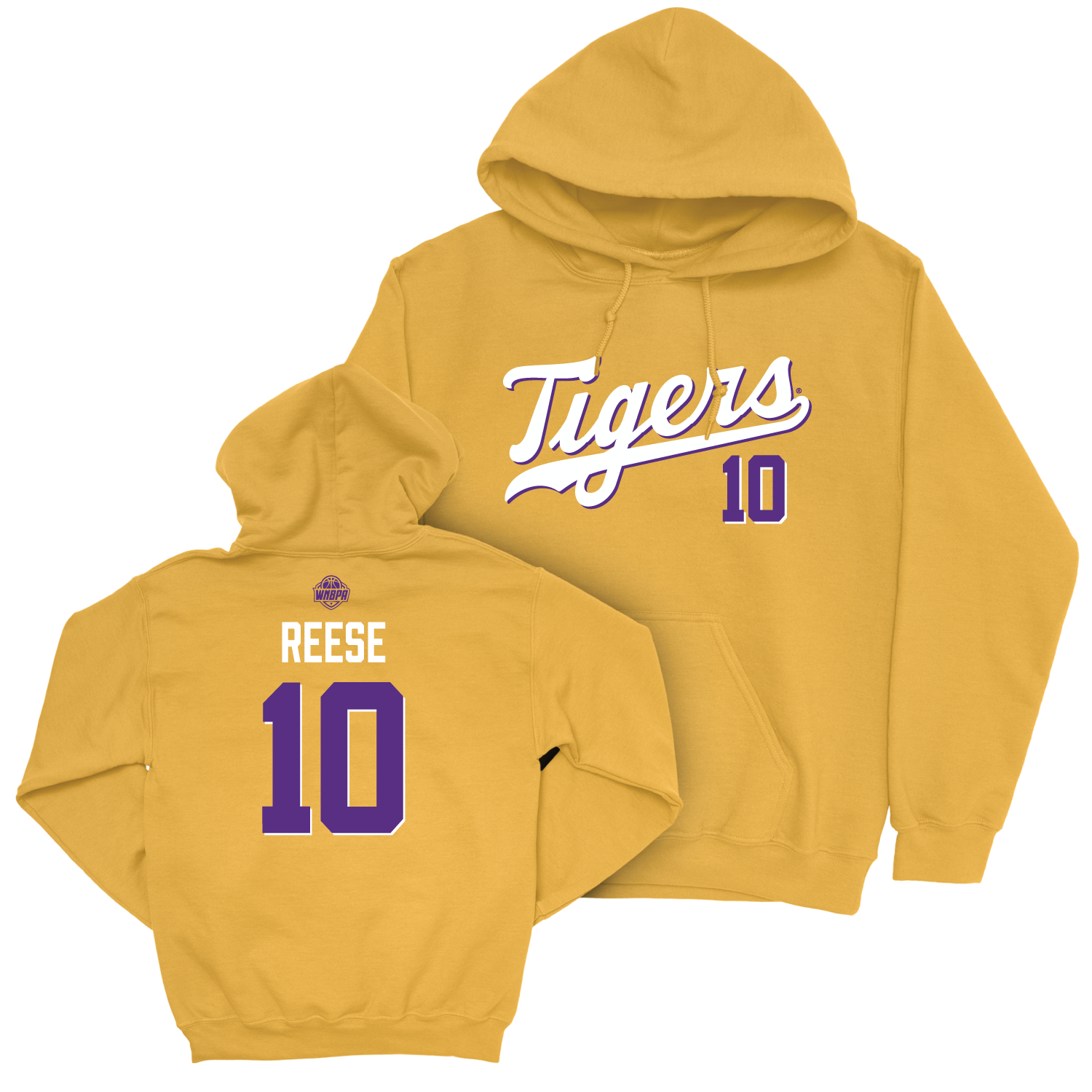 LSU Women's Basketball Gold Script Hoodie - Angel Reese